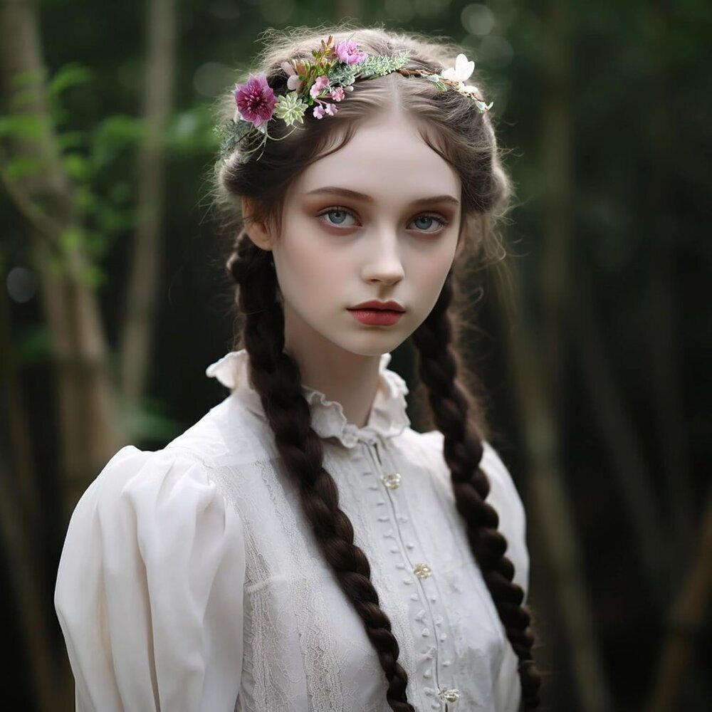 Wedding Flower Crown Women Floral Headband Hair Wreath Halo for Party Prom - Picture 2 of 5